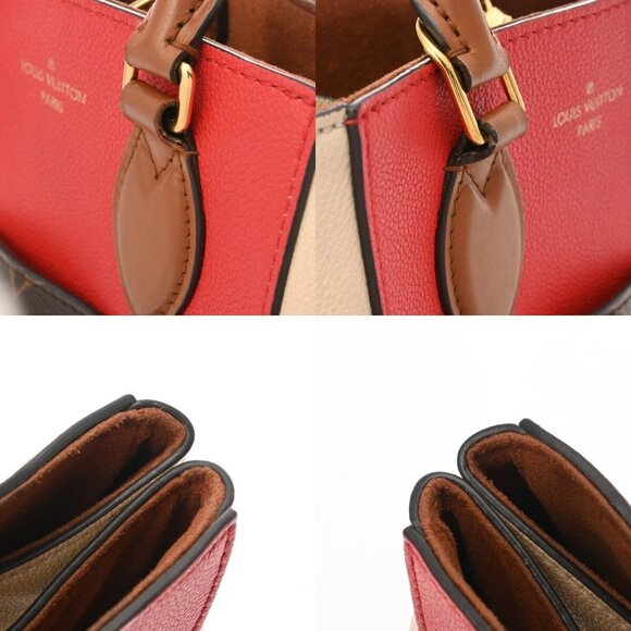 LOUIS VUITTON Monogram Fold Tote PM 2WAY Cerise/Crème/Noir - Picture 7 of 10